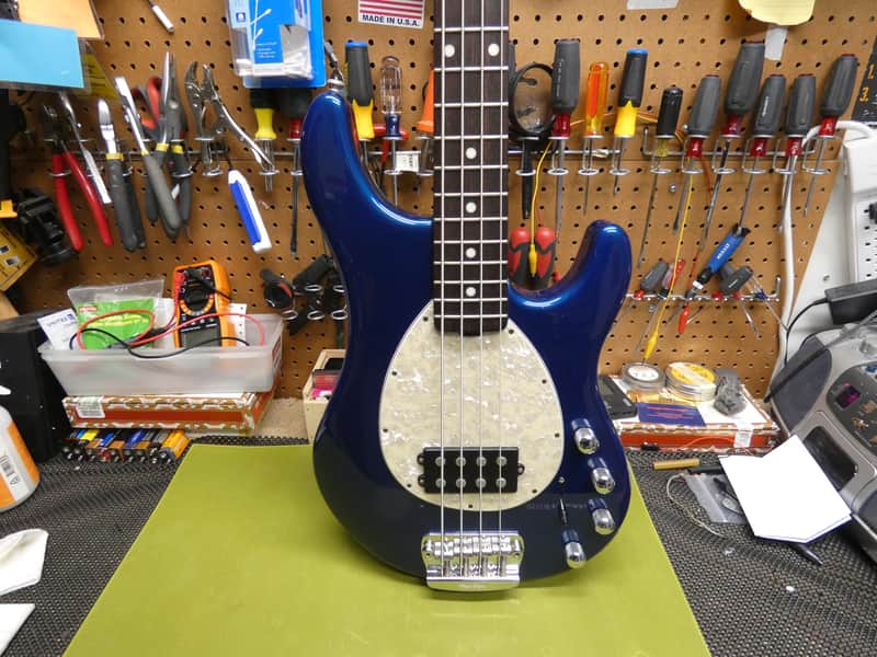 Ernie Ball Music Man Sterling USA Model 2008 - Blue Pearl image 1