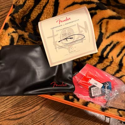 Fender To The Stars Limited Edition Tom Delonge "Padre" Stratocaster 2025 - Brown w/ Orange Competition Stripe image 7