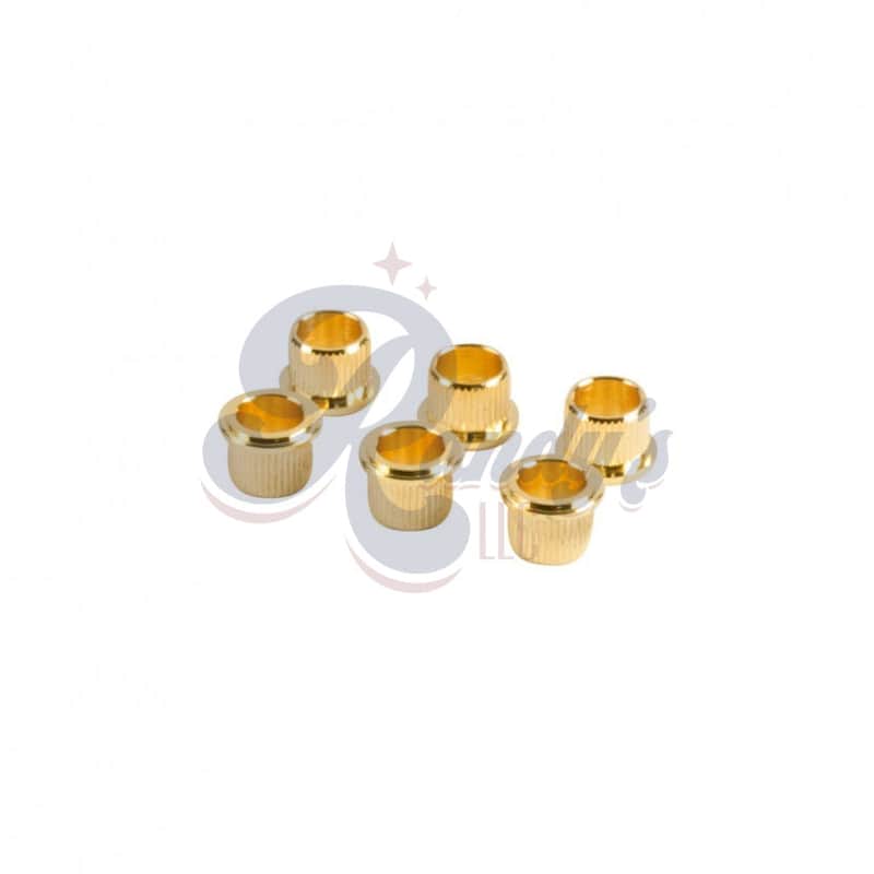 Kluson Replacement Tuner Bushings for Firebird® "Banjo" & Sealfast Series (6-Pack) - Fits Gibson®-Gold image 1