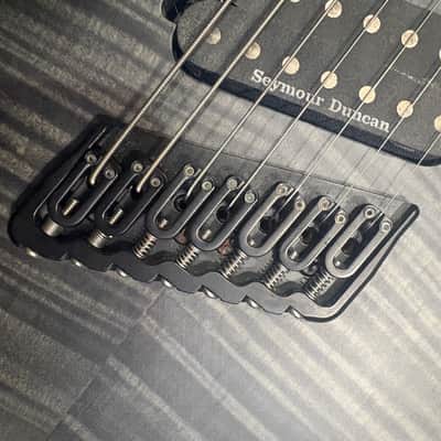 ESP LTD M-1007 MS Multi-Scale 2019 - See Thru Black Satin image 10