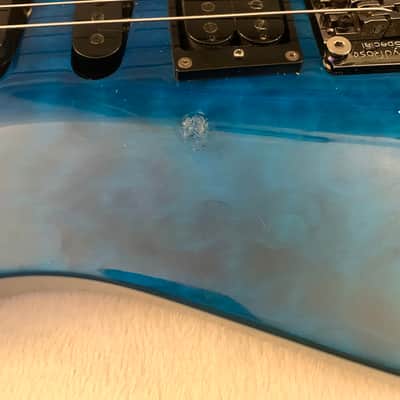 ESP LTD MH-103 QM - See Thru Blue image 4