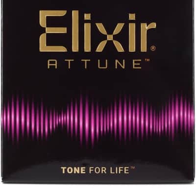 Elixir Strings 21027 Attune Phosphor Bronze Acoustic Guitar Strings - .011-.052 Custom Light image 3