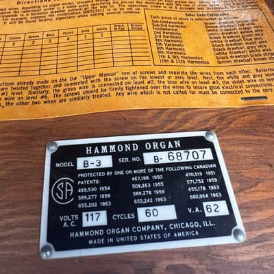 Hammond B-3 & 122 1970 - Original factory finish, one owner image 5