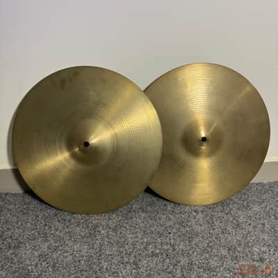 Zildjian Avedis 14” Rock Hihat Cymbals (Hollow logo) image 1