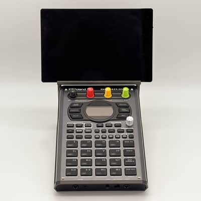 GroovePrints Roland SP-404 MK2 Stand + Tablet/Phone Holder – 3D Printed All-In-One Desktop Stand image 2