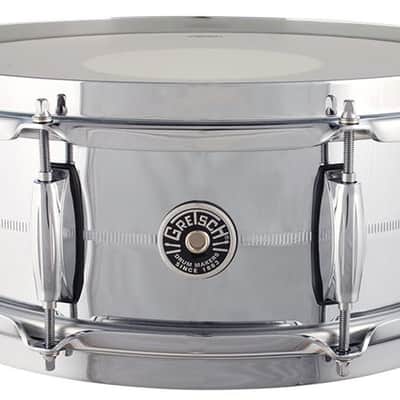 Gretsch GB4160 Brooklyn 14 x 5 Inch Chrome on Brass Snare Drum image 1