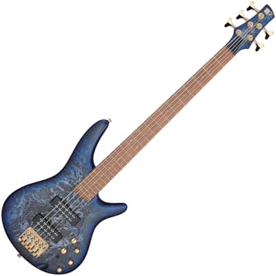 Ibanez SR305EDXCZM SR Standard 5-String Electric Bass – Cosmic Blue Frozen Matte image 1
