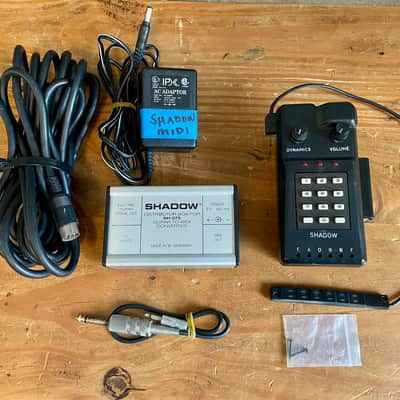 Shadow SH-075 Midi Synth Unit w/Distributor Box & Converter/Controller Unit With Hexaphonic Pickup 1980’s-90’s - Sliver Black image 1
