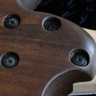 AGT Custom Shop Guitar Raw Walnut Ibanez Parts 540p Style Poplar Body Sharktooth Neck image 16