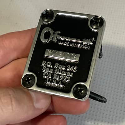 2019 Era Mexico Charvel San Dimas Pro Mod Style 1 Guitar Black/Chrome Neckplate image 3