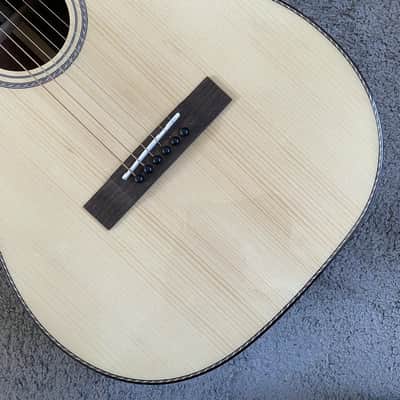 38 Inch Parlor Style Acoustic Guitar, Spruce Top Body, Mahogany Neck image 4