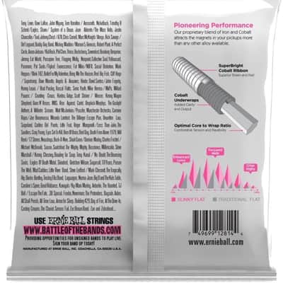 Ernie Ball Super Slinky Flatwound 4 String Bass Strings - 45-65-80-100 image 2