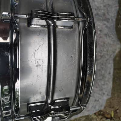 Ludwig No. 404 Acrolite 5x14" 8-Lug Aluminum Snare Drum with Keystone Badge 1963 - 1969 - Matte Aluminum image 7