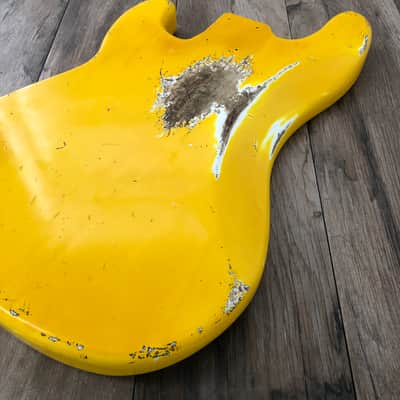 FRANCHIN Jupiter bass body Relic Aged Monaco Yellow 100% Nitro Lacquer Poplar Precision P-Bass Style Made in Italy - Stock piece #23430826 image 12