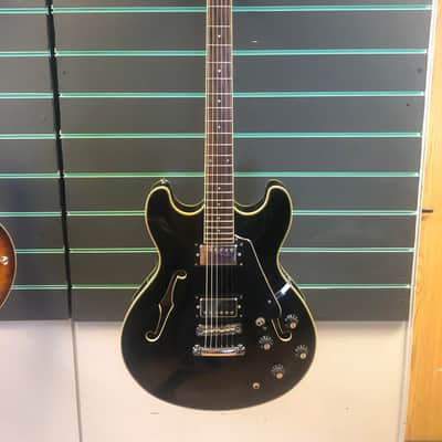 Aria Pro II TA-40 Black 1990s Hollow Body Electric Guitar | Reverb