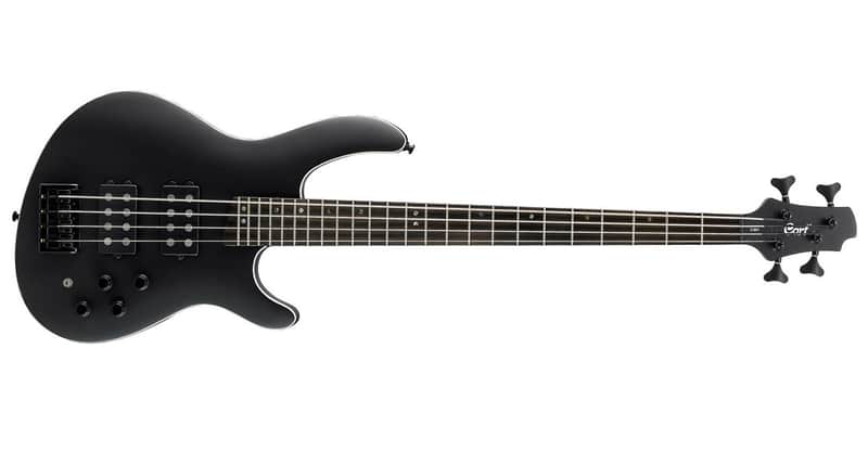 Cort C4H-BKS Satin Black 4 String Electric Bass Guitar | Reverb