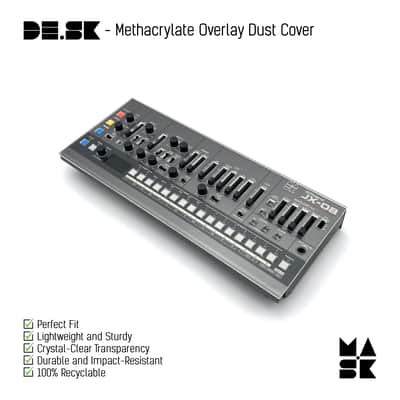 Protective Methacrylate Overlay Dust Cover for Roland JX-08 Boutique Series