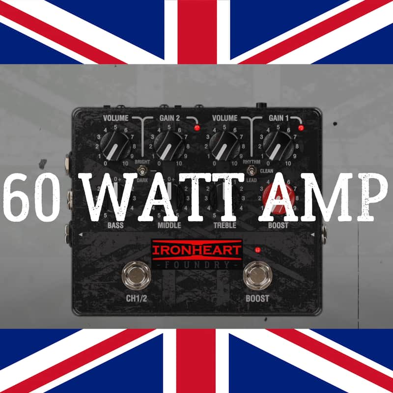 Laney IRONHEART IRF-LOUDPEDAL 2 Channel 60w Guitar Amp In A Pedal Form Factor The Perfect 60 Watt Fly Rig image 1