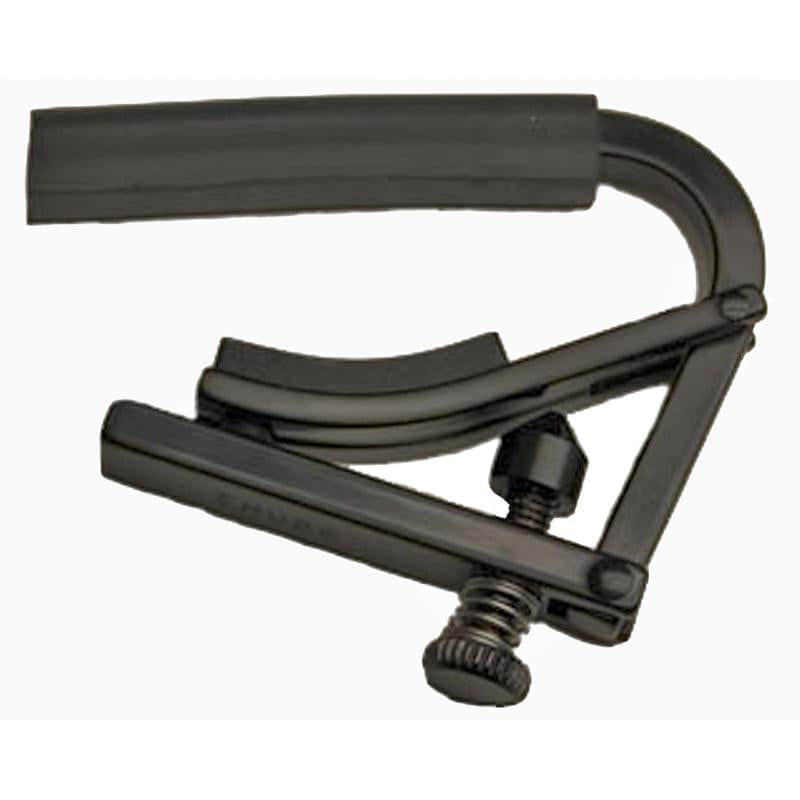 Shubb Black Chrome Capo for Steel String Guitars - Noir image 1