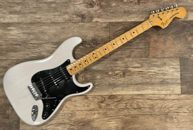 1978 - 1981 Fender Stratocaster Large Headstock 3 Bolt Micro Tilt Neck / Trans White Refinish image 1