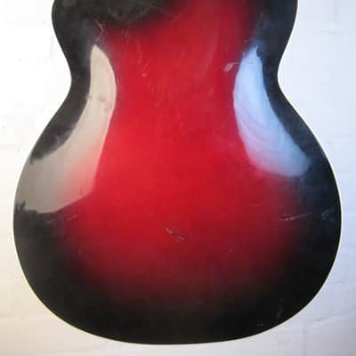 Isana "Elvis Model" 1958 Redburst, built by Josef Sandner. Archtop image 6