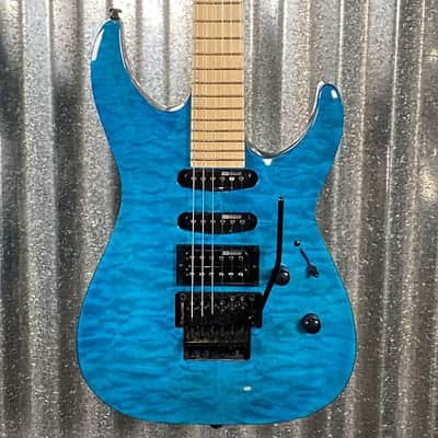 ESP LTD MH-203QM See Thru Blue Quilt Top Guitar MH203QMSTB #0106 Used image 1