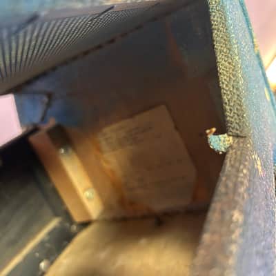 Fender Head Cab Bassman Amp  1961, 62,63  - Blonde / Smurf Blue image 6