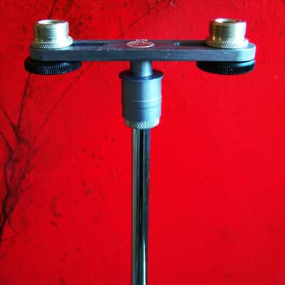 Vintage 1980's AKG twin mount microphone holder / adapter w accessories D1000E D190E Shure # 4 image 2