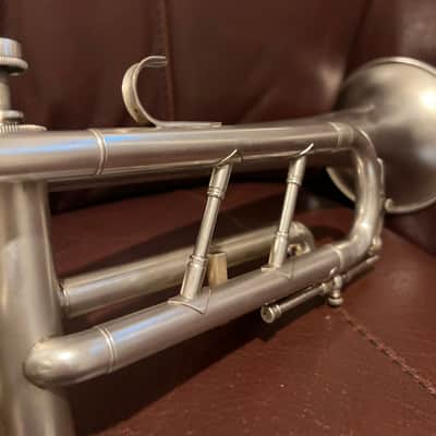 Reynolds Regent (Ohio Band Instruments) (1940s) Bb Trumpet SN 13498 (silver) (rare) image 19