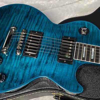 NEW! Gibson Les Paul Custom Peacock Widow - Monster Flame Top! Limited Edition - Weighs in at only 8 lbs!! - Authorized Dealer - G07572 image 1