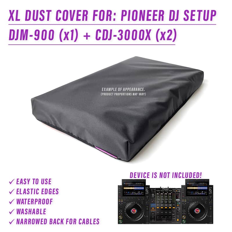 XL DUST COVER for PIONEER DJ SETUP (DJM-900NXS, Xone96 + CDJ-3000X (x2)) image 1