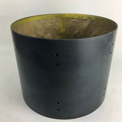 Premier Artist Maple 13” Tom Drum Shell - Unfinished Raw Black image 2