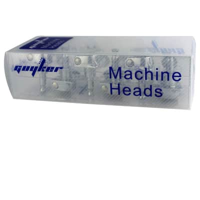 Guyker Guitar Machine Heads (3L + 3R) – 1:21 Sealed Tuning Key Pegs Tuners Set Replacement for ST TL SG Style Electric or Acoustic Guitars – Chrome image 7