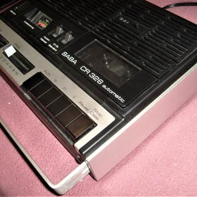 tragbarer KASSETTEN-REKORDER SABA CR 326 Automatik ~ ca.1976 ~ mit Service-Anleitung image 2
