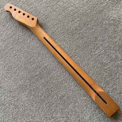 DIY Maple Wood Guitar Tele Style Neck, 22 Frets Fingerboard image 4