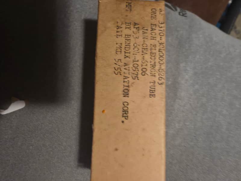 Ultra-Rare Bendix 6106 Red Bank Vacuum Tube – Military/Aerospace Grade (5Y3WGT Upgrade) image 1