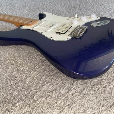 Fender Standard Stratocaster HSS 2000 MIM Midnight Blue Strat Guitar + Gig Bag image 4