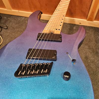 Legator Ninja N7FS Multiscale 7-String Guitar, Maple Fretboard, Lunar Eclipse image 12