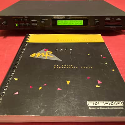 Ensoniq MR Rack 64-Voice Expandable Synth + EXP-3 Urban Dance, EXP-1 Real World, EXP-4 Perfect Piano + Manual