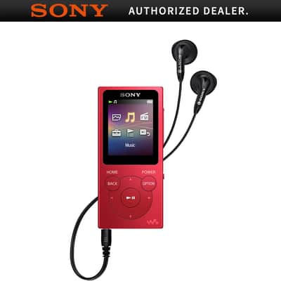 Sony NWE395/R 16GB Walkman MP3 Digital Music Player (Red) image 4