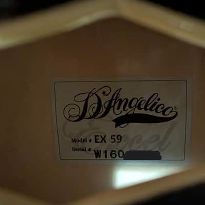 D'Angelico Excel EX-59 Hollow Body Single Cutaway with Stairstep Tailpiece 2010s - Midnight Matte image 8