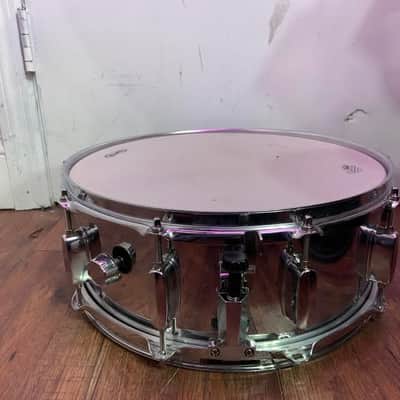 Mapex 14"x5.5" Chrome Over Steel Snare Drum W/ Drum Mute SN: 958951 image 3