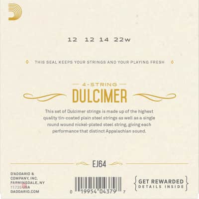 D'Addario�EJ64 4-String Dulcimer Strings image 2
