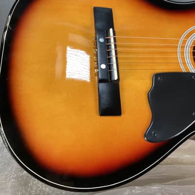 Harmony H0401P: 1980s Vintage Acoustic Parlor Guitar; Blues & Folk Tone image 8