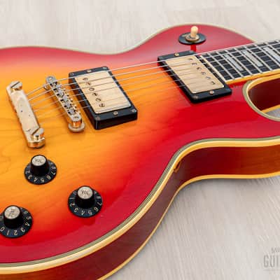 1984 Greco Mint Collection EG500C Custom Vintage Guitar Cherry Sunburst w/ Screamin PAFs, Japan Fujigen image 6