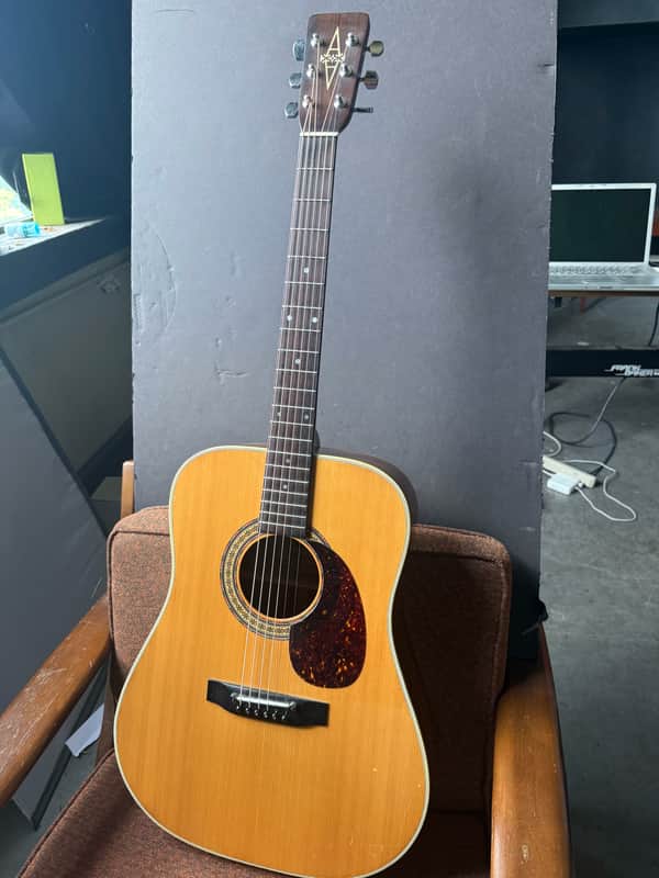 Alvarez 5043 MIJ D35 lawsuit copy 6 string acoustic guitar 1982 - Natural, Made in Japan image 1