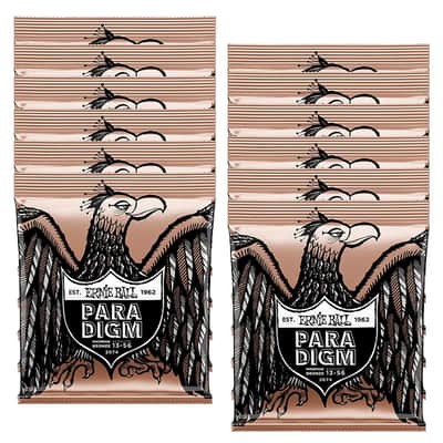 Ernie Ball P02074 Paradigm Medium Phosphor Bronze Acoustic Guitar Strings (13-56) - 12PK - #P02074-12