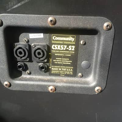 Community CSX50, CSX57 2 of each late 1990's - Black carpeted with metal grill image 4
