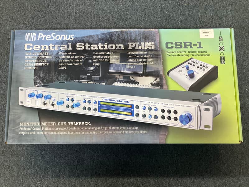 PreSonus Central Station Plus Monitor Controller with Remote Control 2010s - Silver image 1