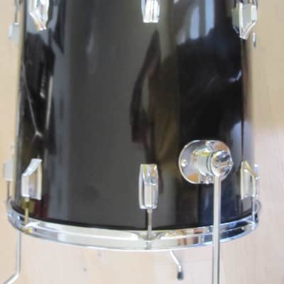 18" x 16" Rogers Floor Tom with Legs, Black Wrap - Vintage 1970s image 6